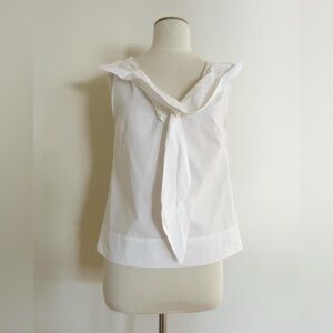 DRIES VAN NOTEN sculptural collar top